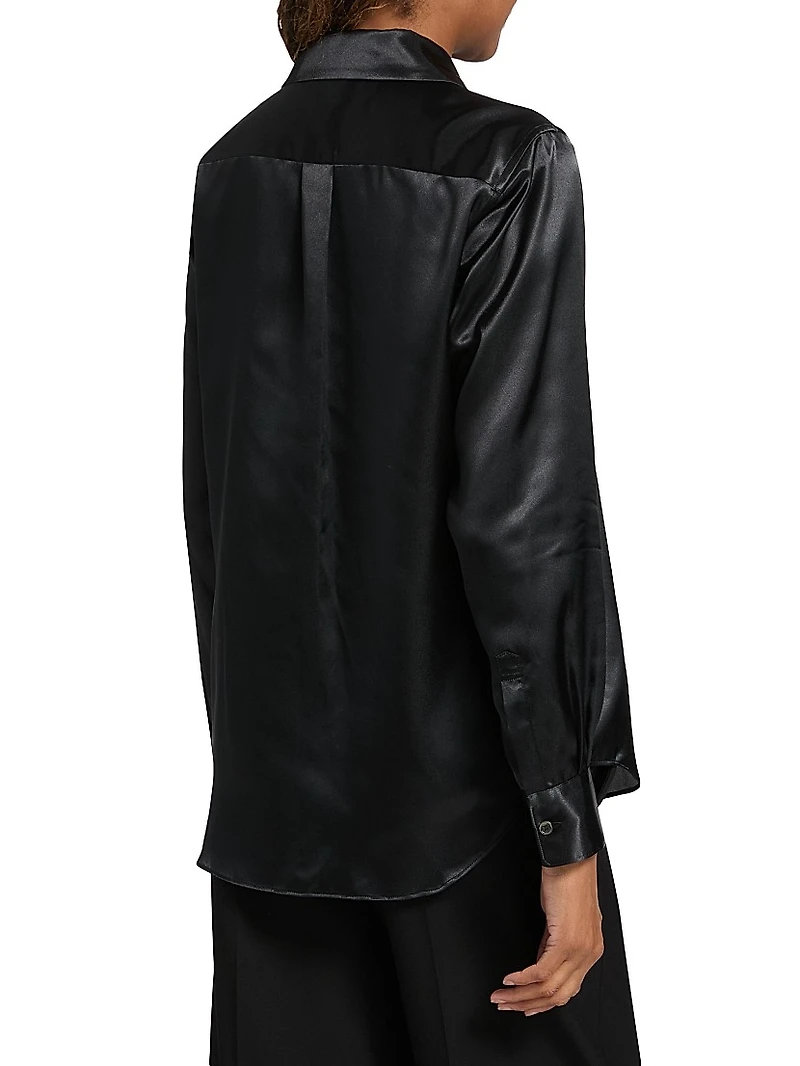 Satin Bow Shirt