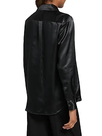 Satin Bow Shirt