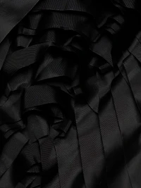 Textured Mix Media Apron Dress