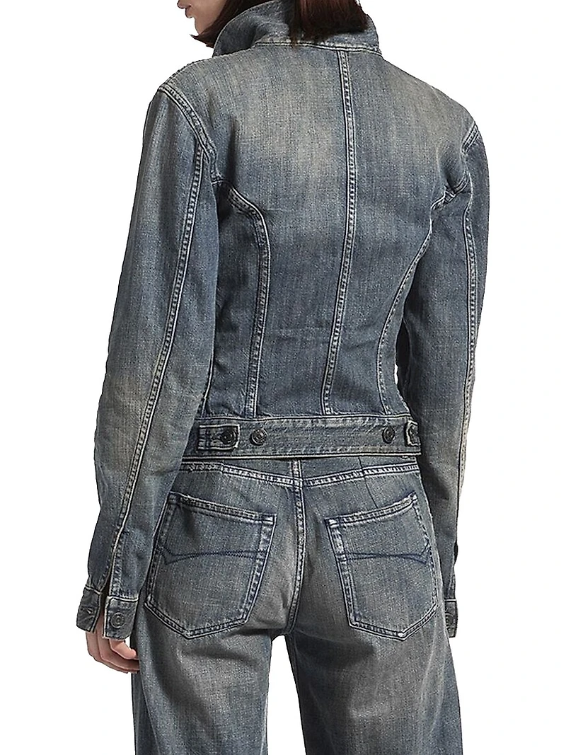 Corseted Denim Jacket