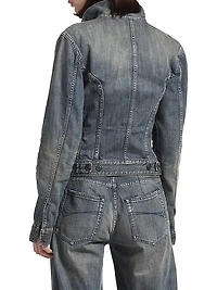 Corseted Denim Jacket