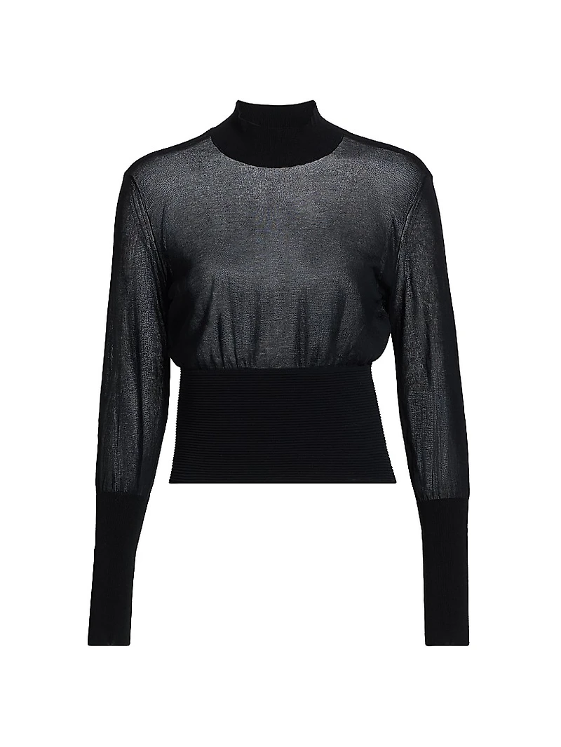 The Sleek Sheer Sweater
