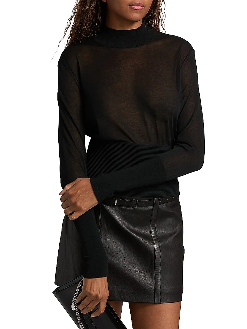 The Sleek Sheer Sweater