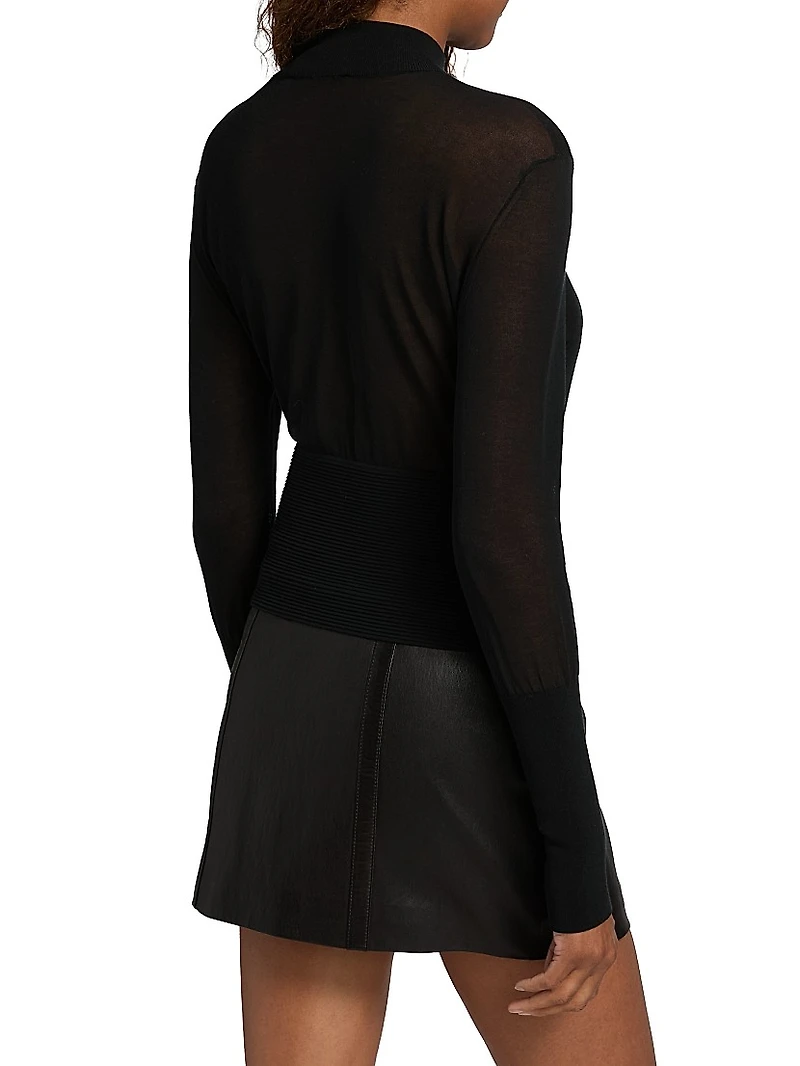 The Sleek Sheer Sweater