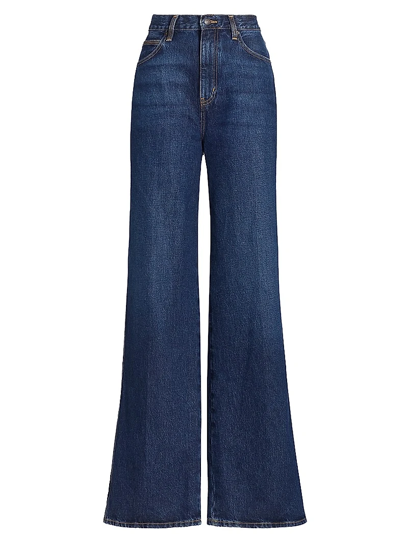 The Cuffed Wide-Leg Jeans