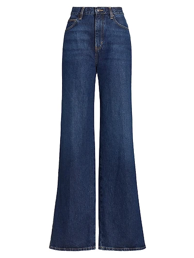 The Cuffed Wide-Leg Jeans
