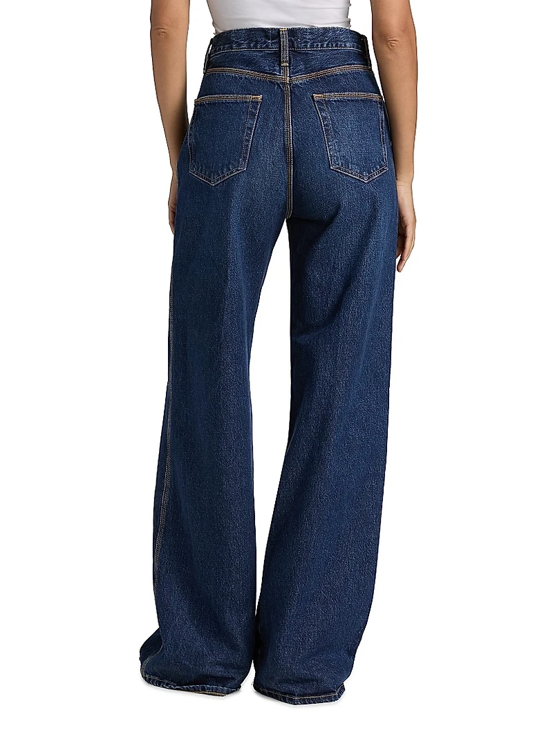 The Cuffed Wide-Leg Jeans