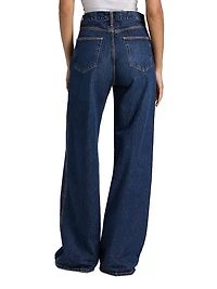 The Cuffed Wide-Leg Jeans