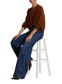 The Cuffed Wide-Leg Jeans