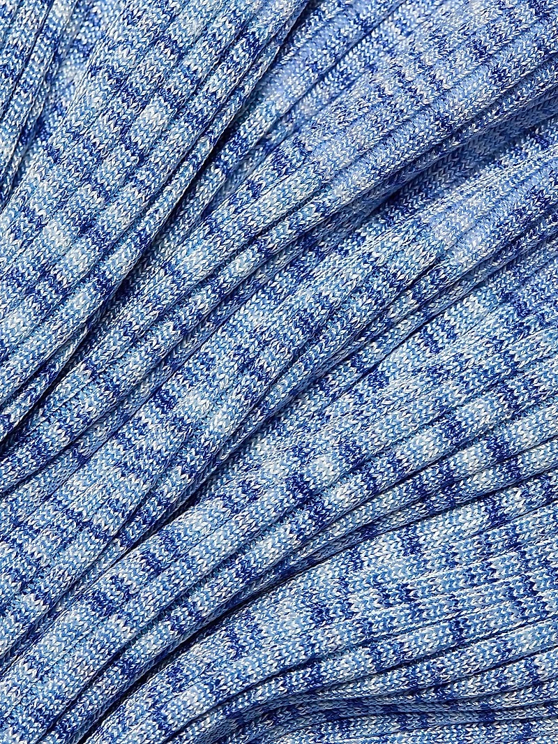 Mouliné Ribbed Midi-Skirt