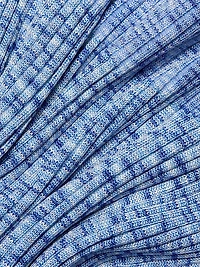 Mouliné Ribbed Midi-Skirt