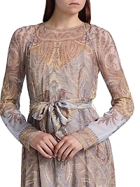 Hypnotic Tie-Waist A-line Dress
