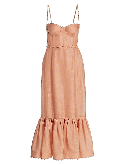Hypnotic Silk-Blend Bustier Gown