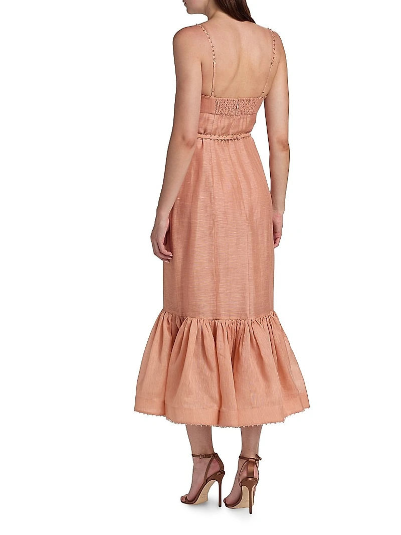 Hypnotic Silk-Blend Bustier Gown