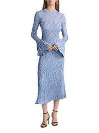 Mouliné Bell-Sleeve Sweater