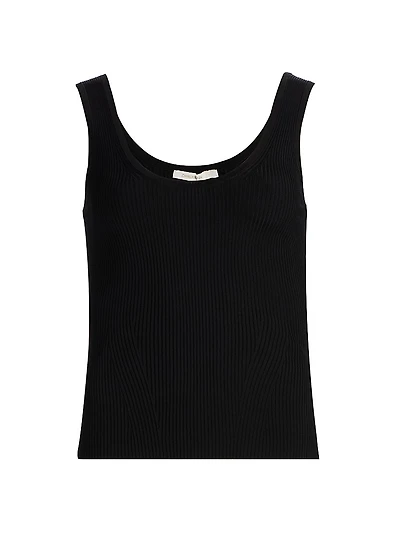 Scoopneck Rib-Knit Tank