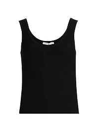 Scoopneck Rib-Knit Tank