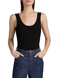 Scoopneck Rib-Knit Tank