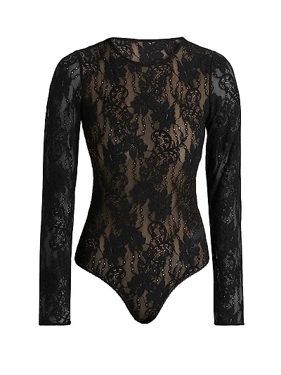 Lace Long-Sleeve Bodysuit