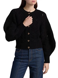 Hypnotic Wool Cable-Knit Cardigan