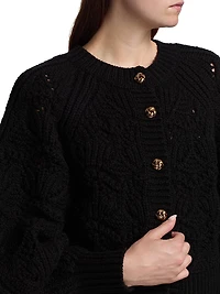 Hypnotic Wool Cable-Knit Cardigan