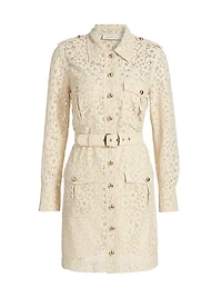 Hypnotic Lace Utility Shirtdress