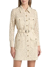 Hypnotic Lace Utility Shirtdress
