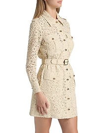 Hypnotic Lace Utility Shirtdress