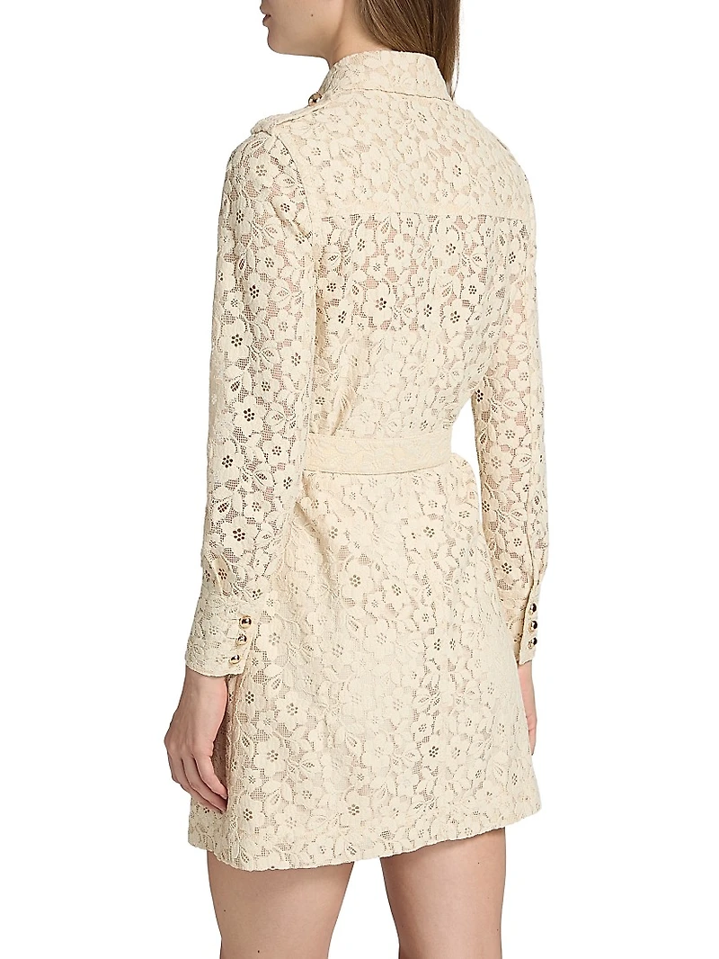 Hypnotic Lace Utility Shirtdress