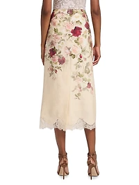Hypnotic Linen Pencil Skirt