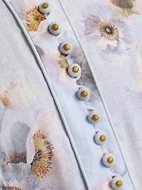 Hypnotic Linen Tie-Waist Minidress