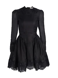 Hypnotic Lace Belted Minidress
