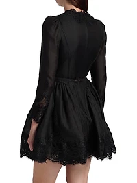 Hypnotic Lace Belted Minidress