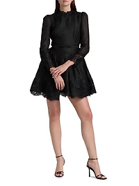 Hypnotic Lace Belted Minidress