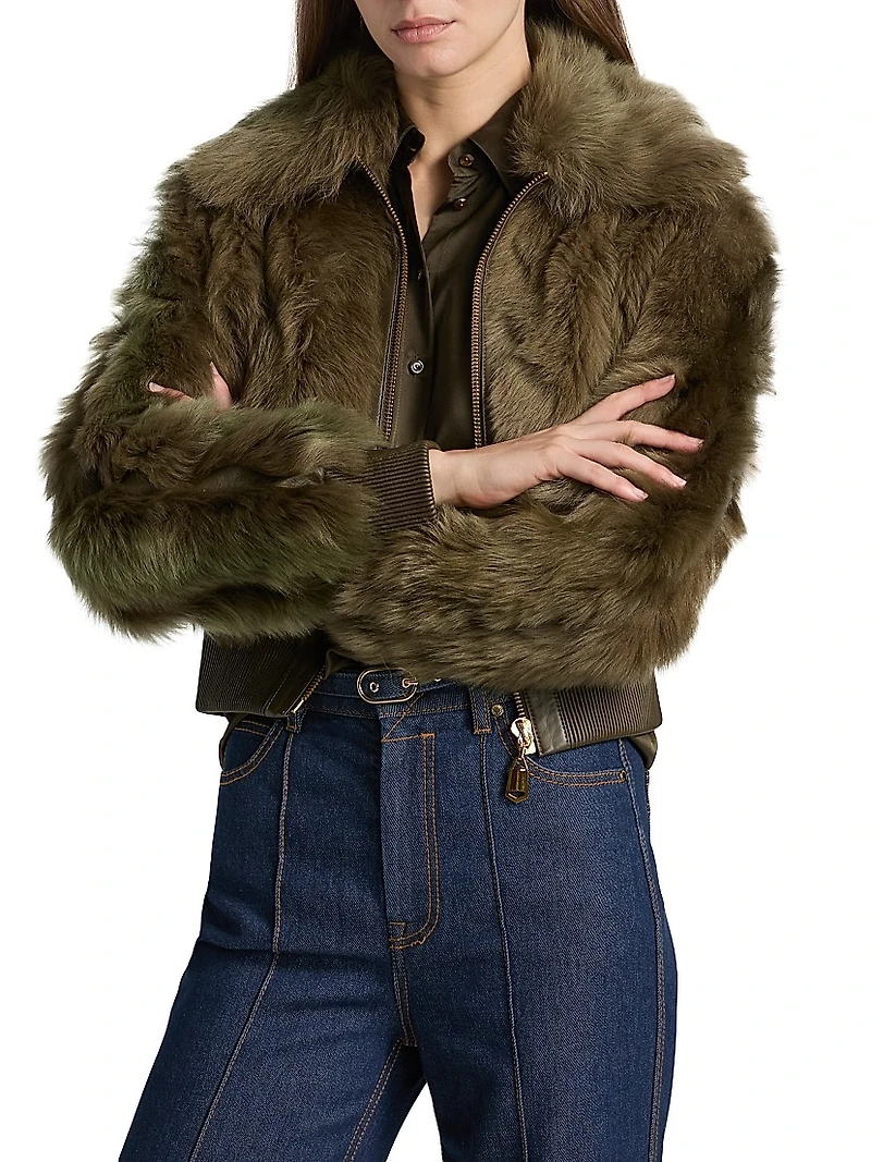 Hypnotic Shearling Bomber Jacket