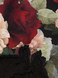 Hypnotic Floral Lace-Trim Shorts