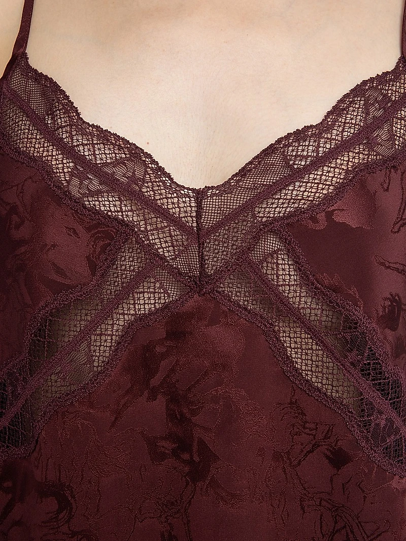 Cishi Jac Horses Silk Camisole