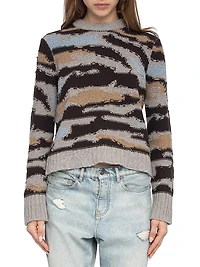 Malty Merino Wool Camouflage Sweater