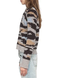 Malty Merino Wool Camouflage Sweater