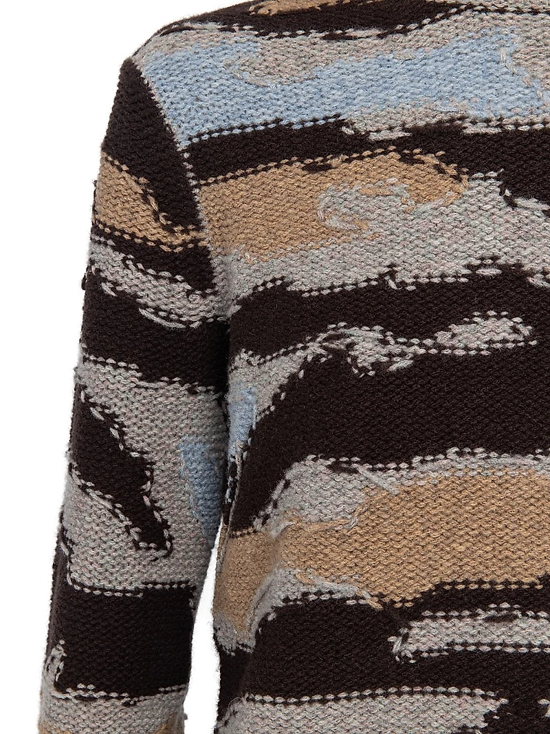 Malty Merino Wool Camouflage Sweater