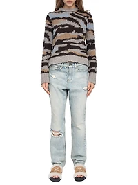 Malty Merino Wool Camouflage Sweater