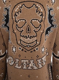 Leon Merino Wool Fringe-Trim Sweater