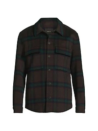 Splittable Plaid Shirt Jacket