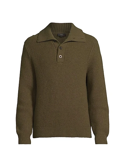 Honeycomb Lambswool Pullover