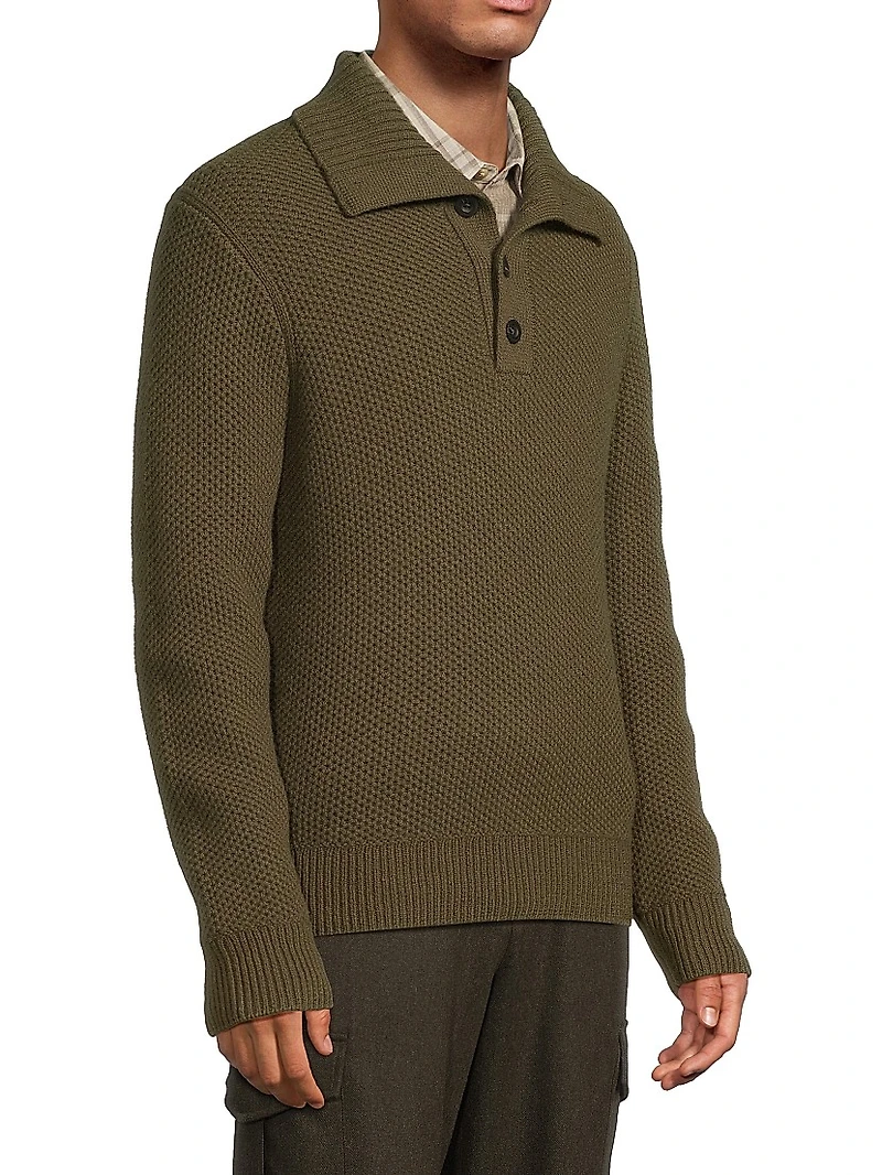 Honeycomb Lambswool Pullover