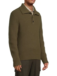 Honeycomb Lambswool Pullover