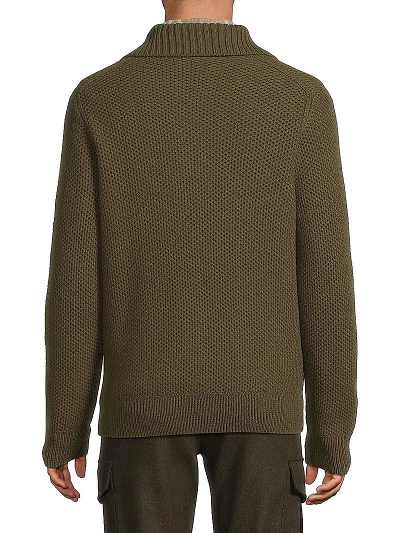 Honeycomb Lambswool Pullover