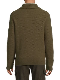 Honeycomb Lambswool Pullover