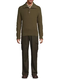 Honeycomb Lambswool Pullover