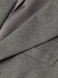 Wool Flannel Single-Breasted Blazer